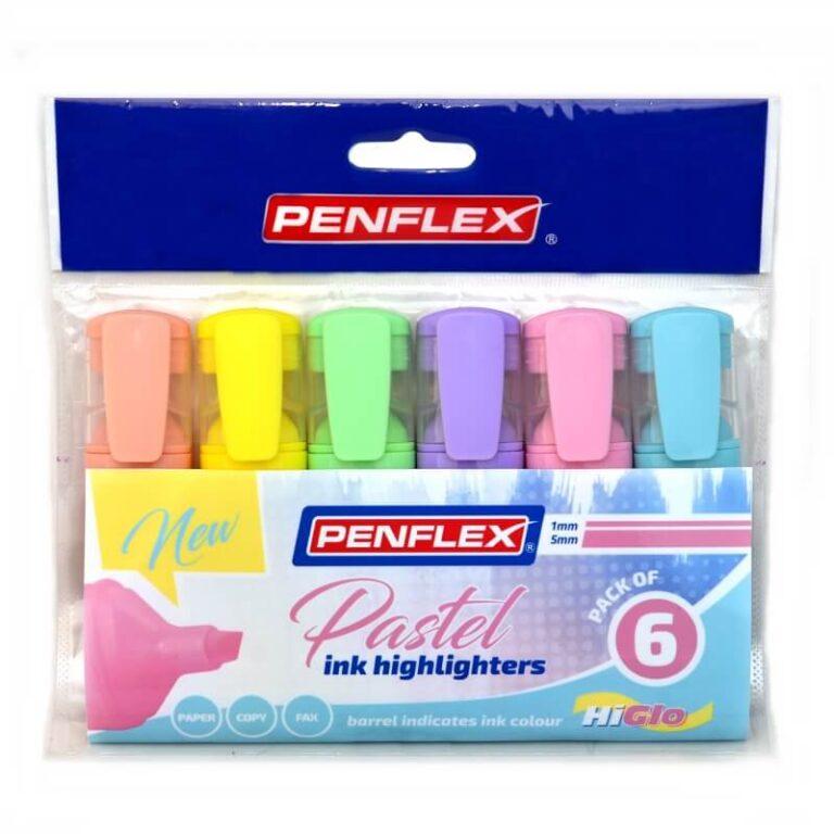 Penflex HiGlo Pastel Ink Highlighters - Stitch and Go