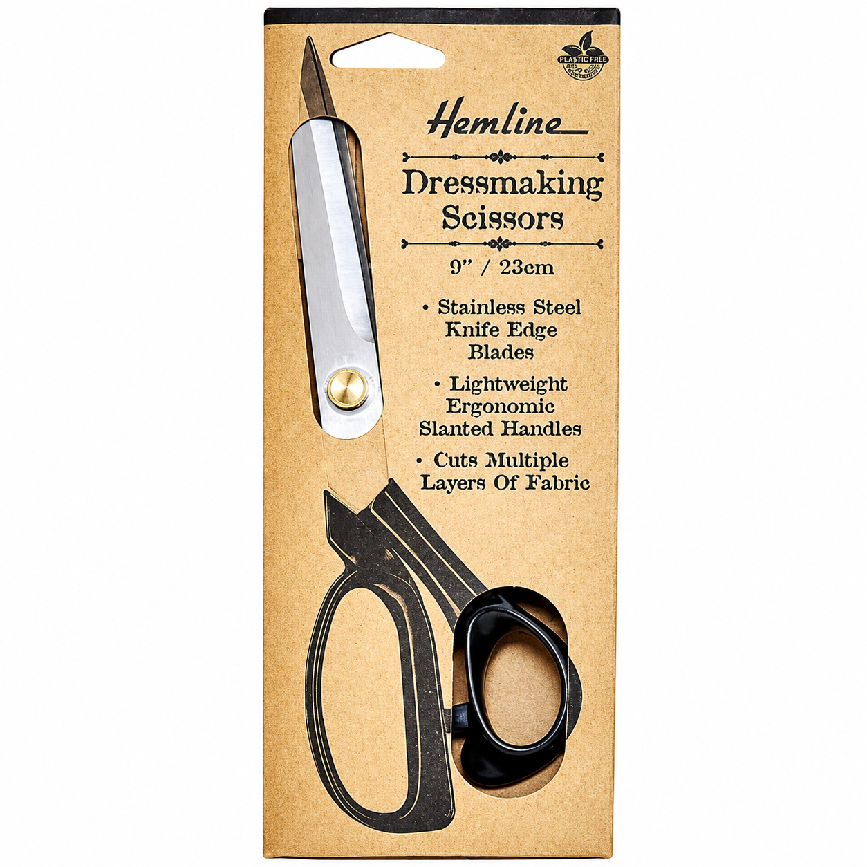 Hemline 230mm (9″) Dressmaking Scissors – Black