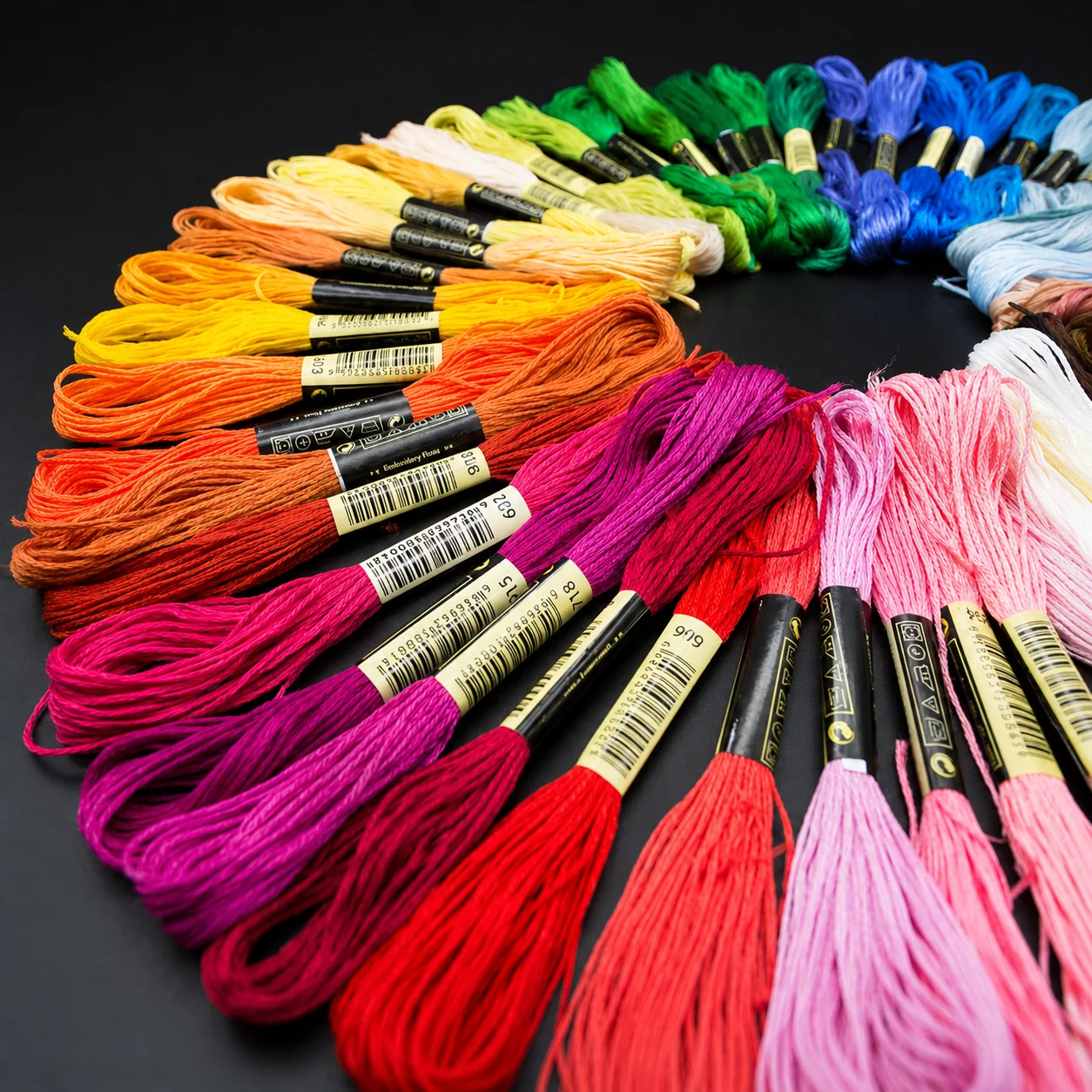 6 Skeins Embroidery Thread Collection